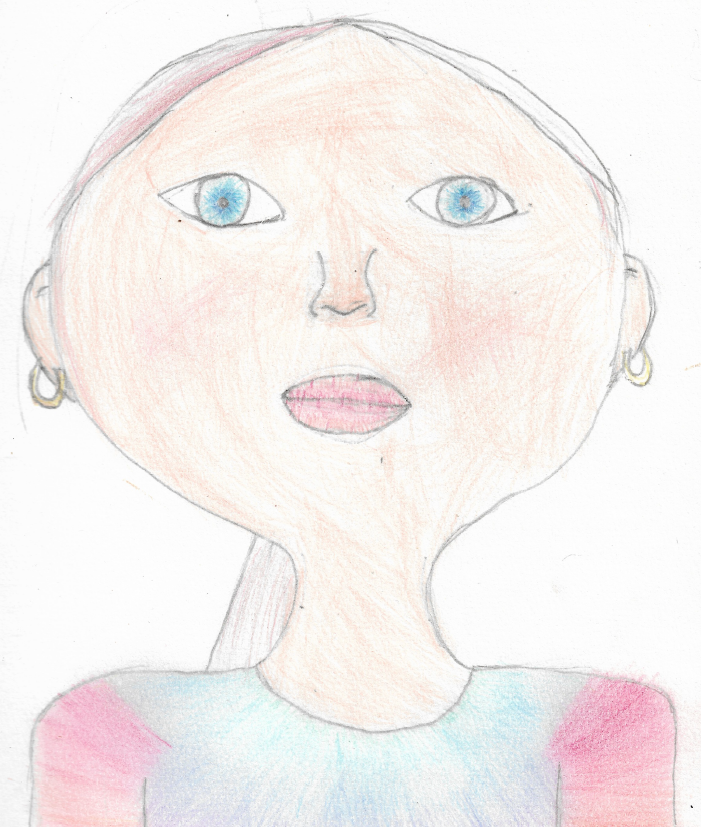 Kiara was inspired to make this from a drawing challenge on Pinterest! 